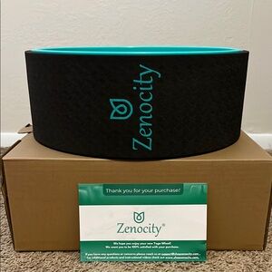 Zenocity Black and Teal Yoga Wheel